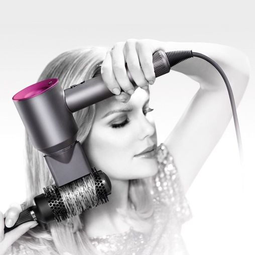 Фен Dyson Supersonic HD07 фуксия с 5 насадками и чехлом-боксом