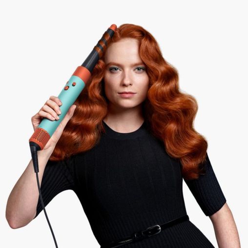 Стайлер Dyson HS08 Airwrap Complete Long Vinca Blue/Topaz Orange + бокс чехол